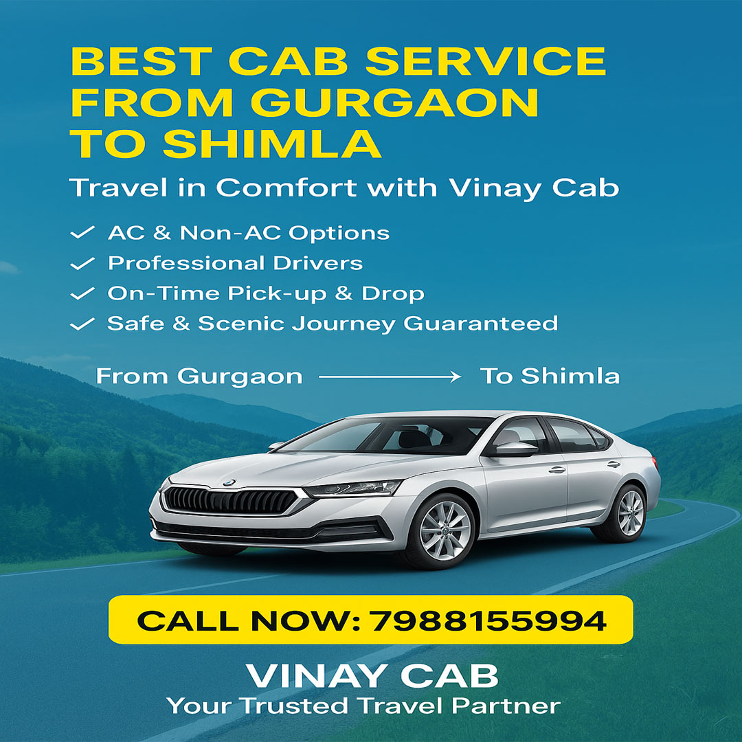 Gurgaon to Shimla Cab Service